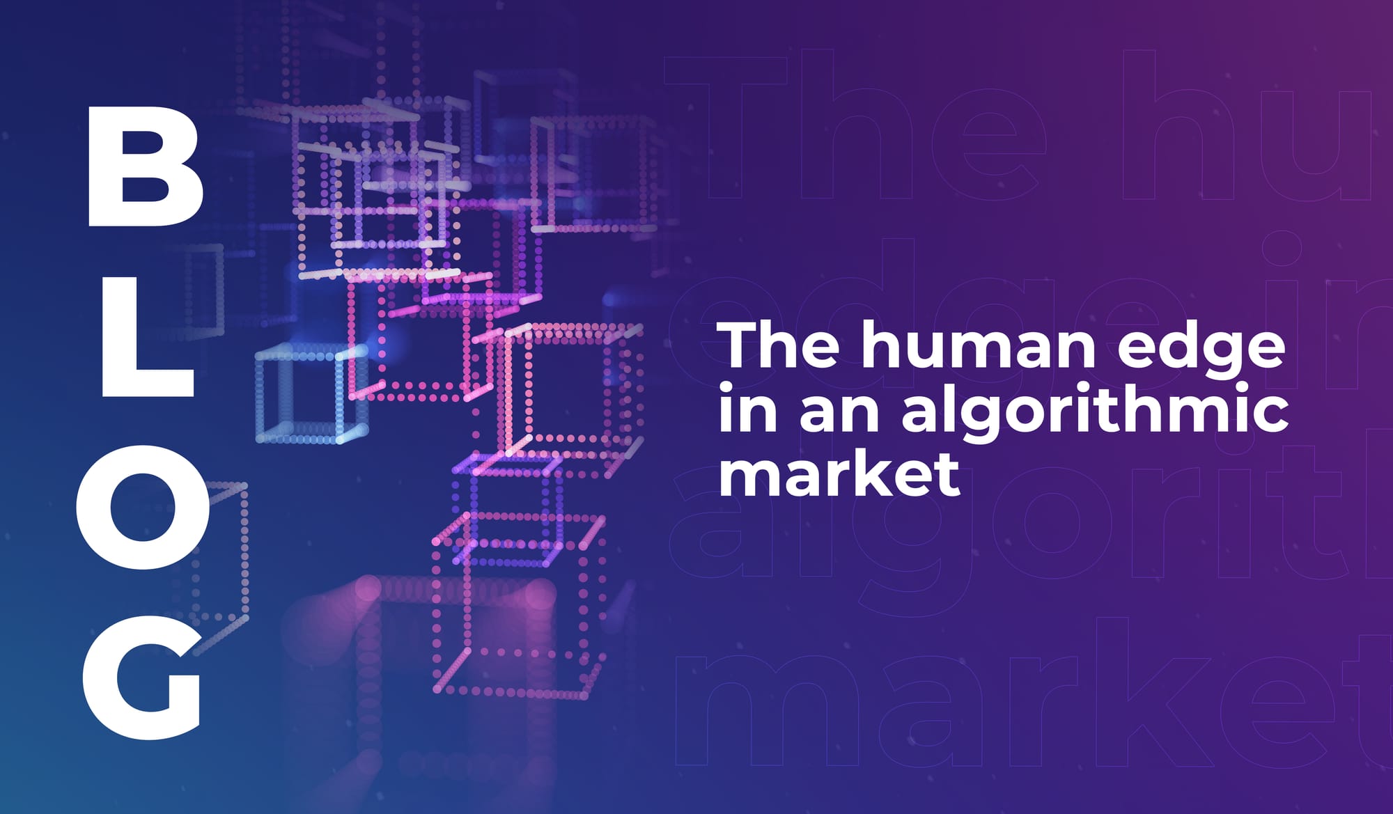 The human edge in an algorithmic market