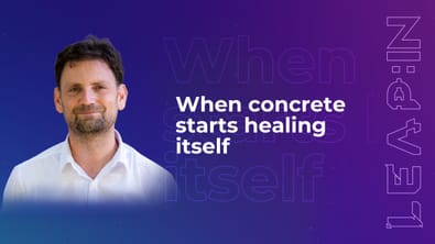 When concrete starts healing itself