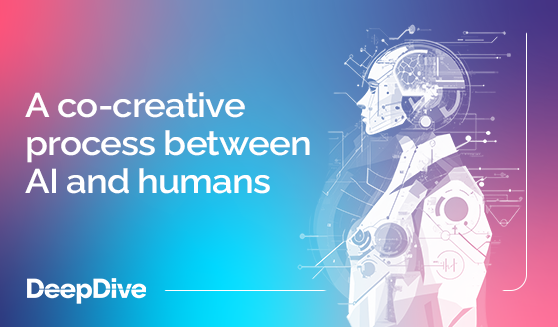 A co-creative process between AI and humans